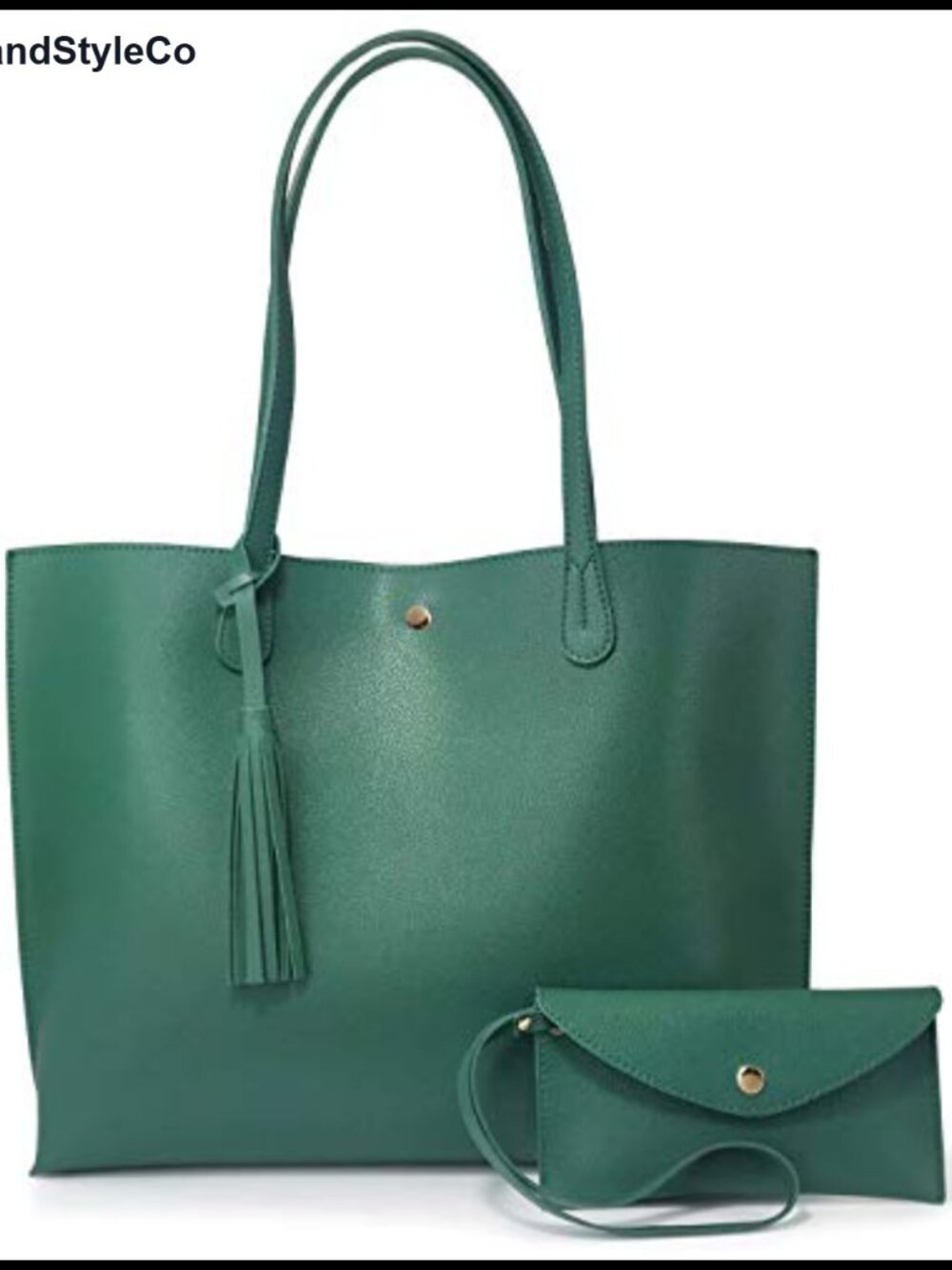 Pebbled Faux Leather Tote Shoulder Handbag Medium Magnet Snap Minimalist